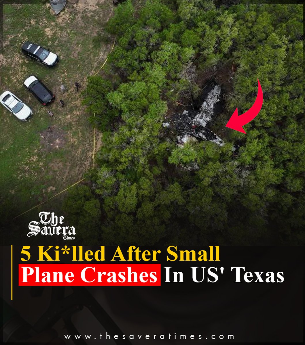 Savera_HP's tweet image. 5 Killed After Small Plane Crashes In US' Texas
#texasnews #planecrash #breaking #usa