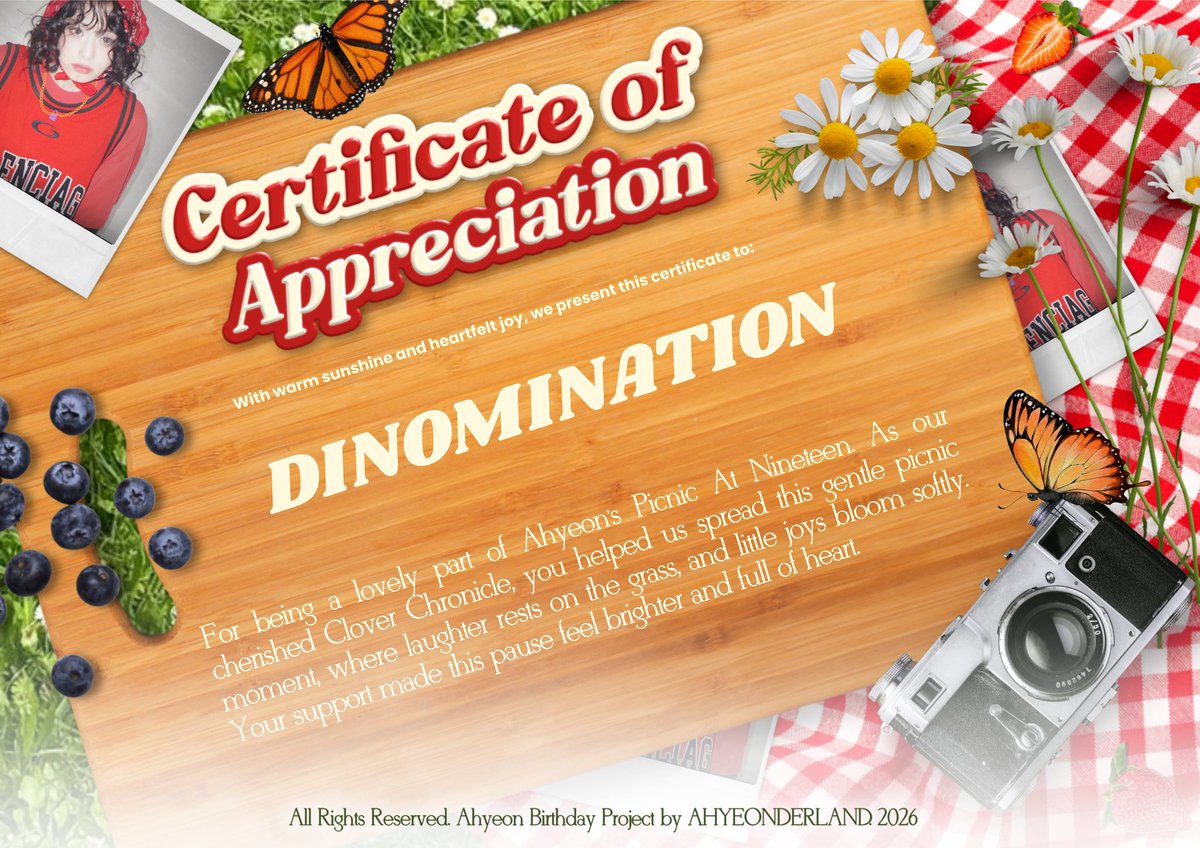 DINOMINATION's tweet photo. Congratulations @AHYEONDERLAND for your celebration! DINOMINATION feels truly lucky and grateful to walk this journey with you as your media partner. 🦦📷 https://t.co/kbxeUmhDgj