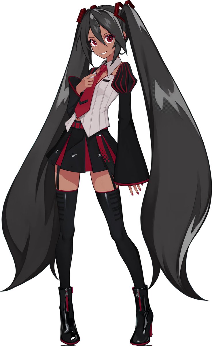utauismo's tweet photo. since I was bored I edited the Hatsune Miku v6 png as Zatsune Miku https://t.co/EFFhISBEA5