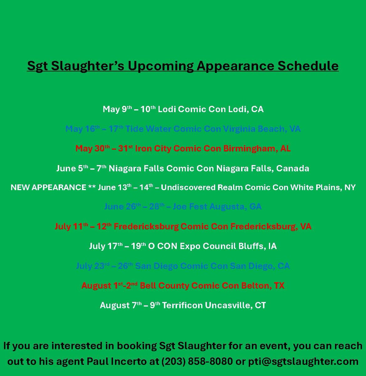SGT SLAUGHTER tweet media