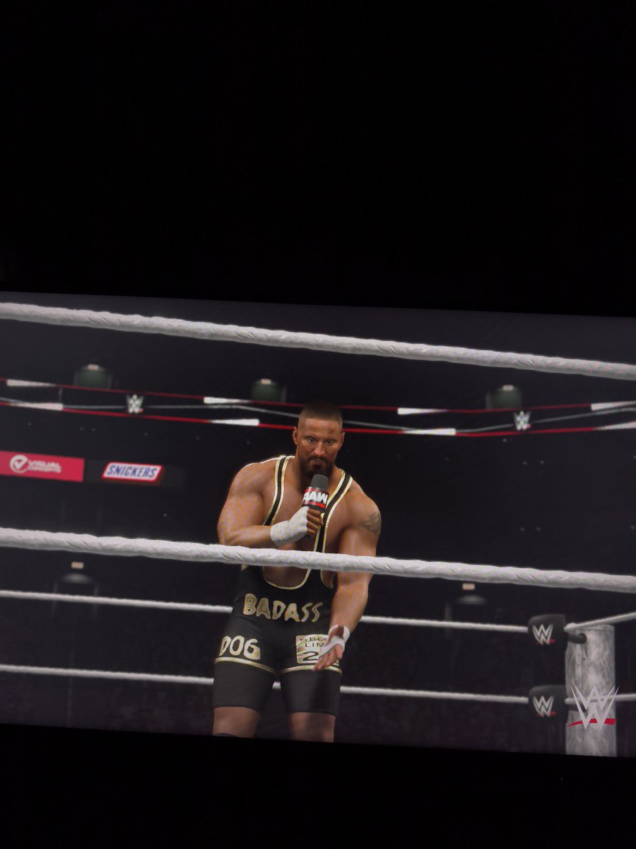 HarryOver8's tweet photo. Ahí se las dejo @WWEgames @2K pongan en el modo universo textos en las promos como salía en el modo season de smackdown2 know your role, para que no se sientan promos vacías https://t.co/sHqxPTFqk2