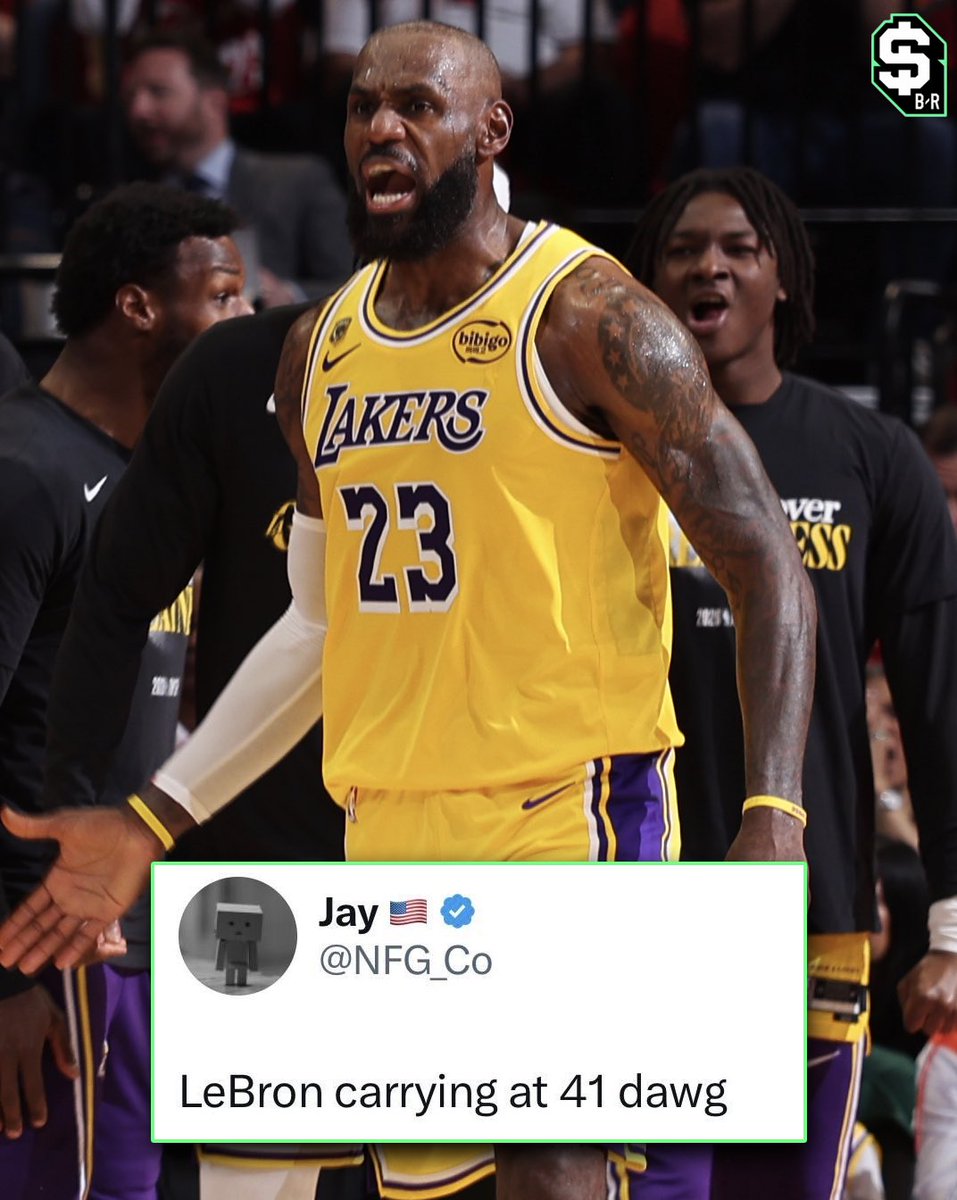 br_betting's tweet photo. THE KING IS LEADING THE LAKERS ON TO THE 2ND ROUND 

WHAT A PERFORMANCE WITHOUT LUKA 😱

(H/T @NFG_Co) https://t.co/uXVQ6ZlL93
