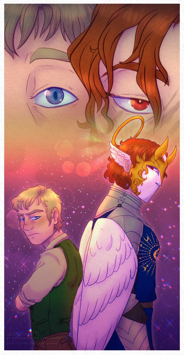 sparklesphobia's tweet image. ~ Broken Souls, Broken Mirrors ~ Been trying to work more on my novel and especially on the main characters Liam and Kamael. They are meant to be parallels to each other, helping the other change and grow in order to fulfill their intertwined destinies. #ocart #originalart #oc