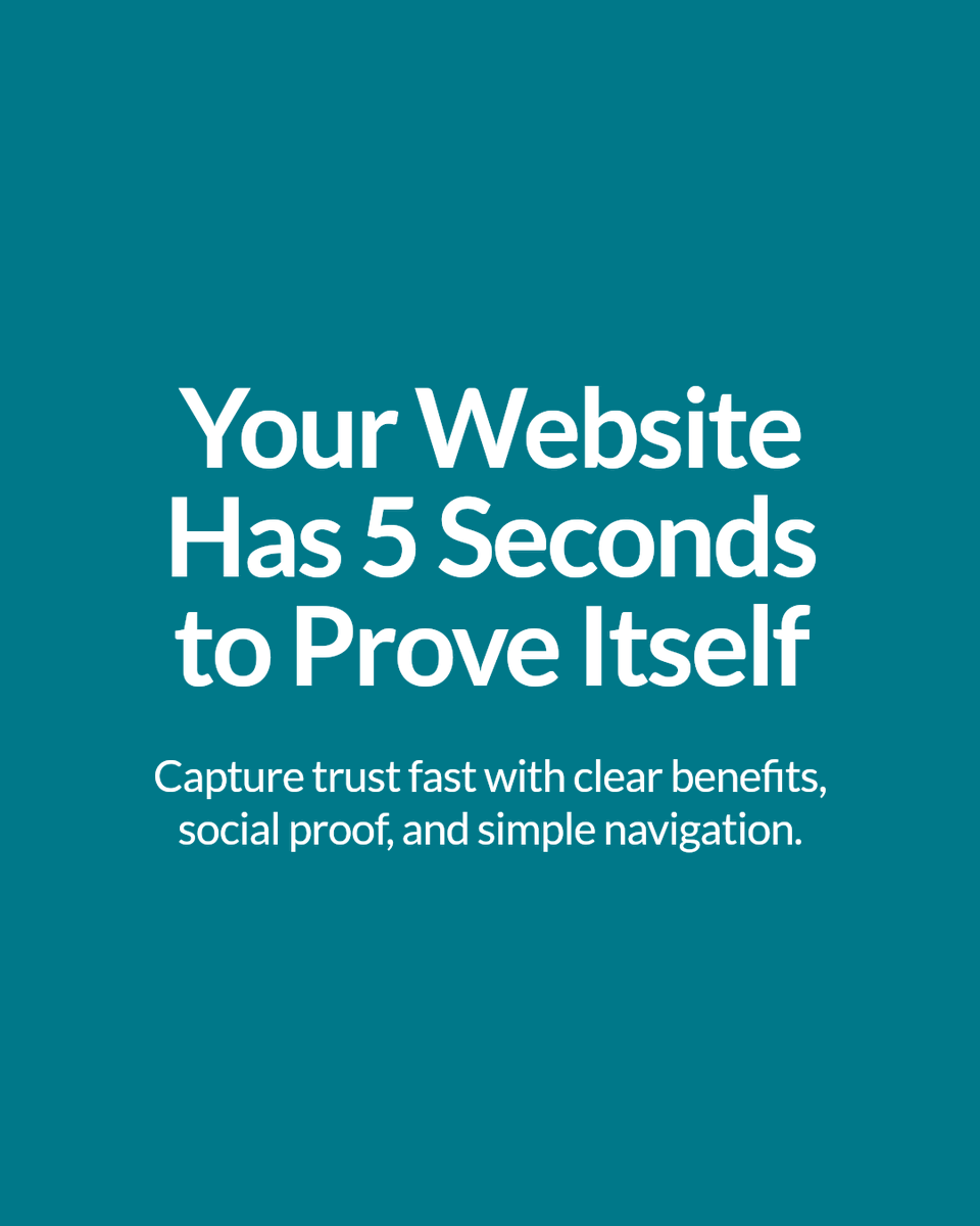 ConsultwiseLLC's tweet photo. Your website has 5 seconds to earn trust and action. Focus on clear benefits, social proof, and simple navigation. Nail this, visitors convert faster. Want a checklist? Comment TRUST5

 𝐷𝑀 𝑢𝑠 𝑡𝑜𝑑𝑎𝑦 𝑓𝑜𝑟 𝑎 𝑓𝑟𝑒𝑒 𝑐𝑜𝑛𝑠𝑢𝑙𝑡𝑎𝑡𝑖𝑜𝑛  https://t.co/GyQn3ahMKc #USA #Atlanta #MarketingExperts