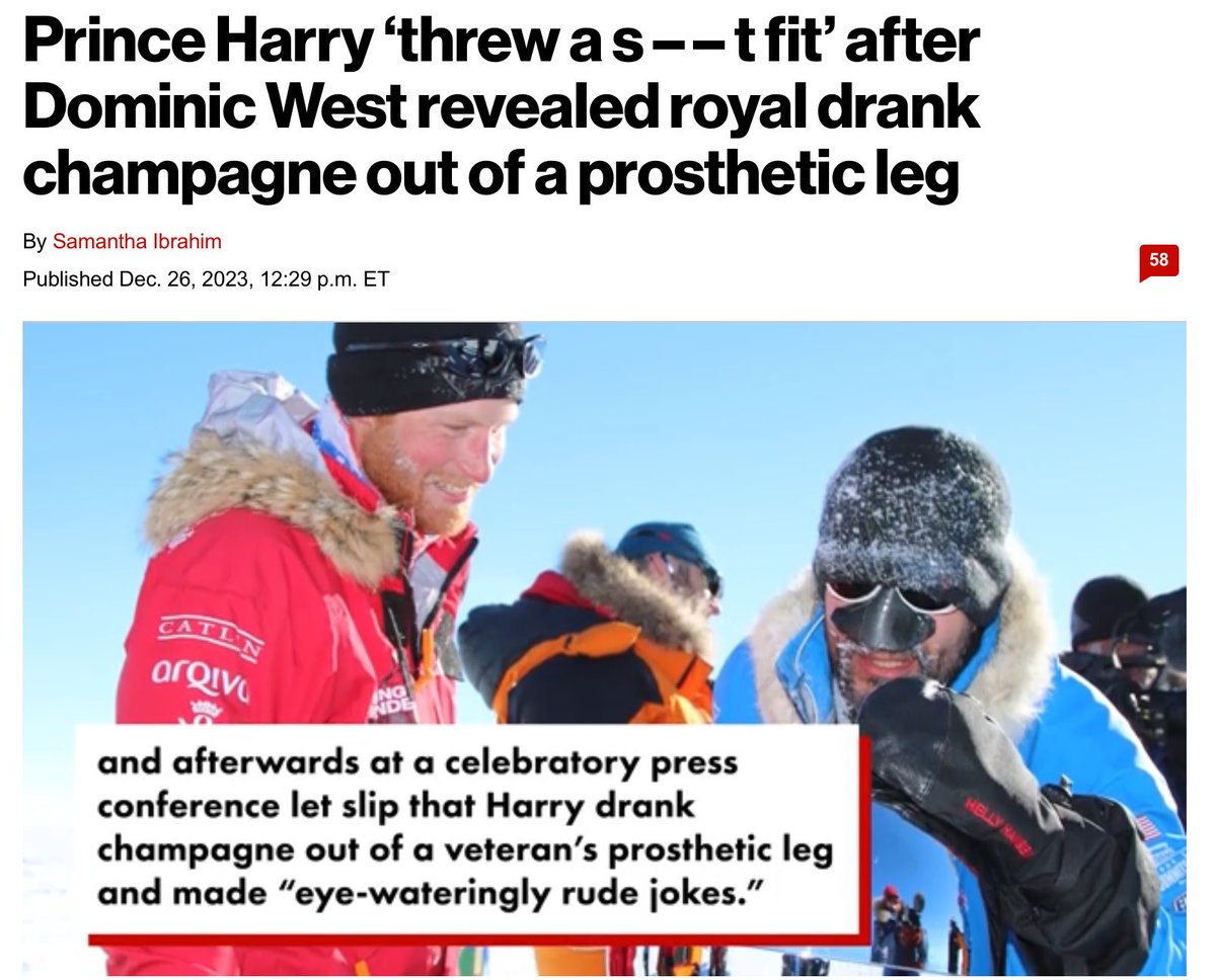 It seems truth isn’t a good virtue to Harry😳

“Harry chugged champagne out of a prosthetic leg; from a double amputee injured in Afghanistan.”
“Most of us, Harry included, just went on a 2 day bender with the Icelandic truck drivers who had brought lethal home brew ,”he mused.