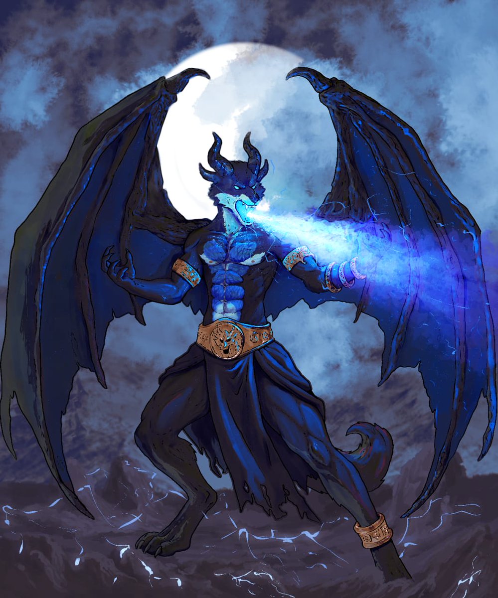 PublishWithDave's tweet photo. Here i really focused on the lighting, contrast, and energy to push that sense of power.⚡🔥
Thanks for the Art Commission Tylayne 🙏🔥🎄.
Looking forward to drawing more adventures and Fantasy with your Sona.. #furrycommision #dragonart #furryartwork #furryarts #furrydragon #art https://t.co/oybEfPjXf8
