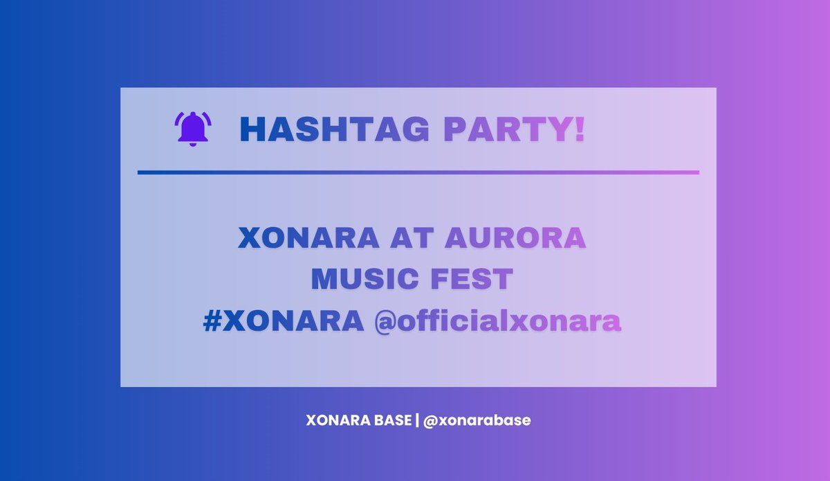 xonarabase's tweet photo. XONARA so raw they'll be makin' their wave at Aurora Music Fest Day 1.

Tags are up, let's help them make their biggest wave!

XONARA AT AURORA MUSIC FEST 
#XonaraAtAuroraMusicFestival
#XONARA @officialxonara https://t.co/ok9KjoKaLF