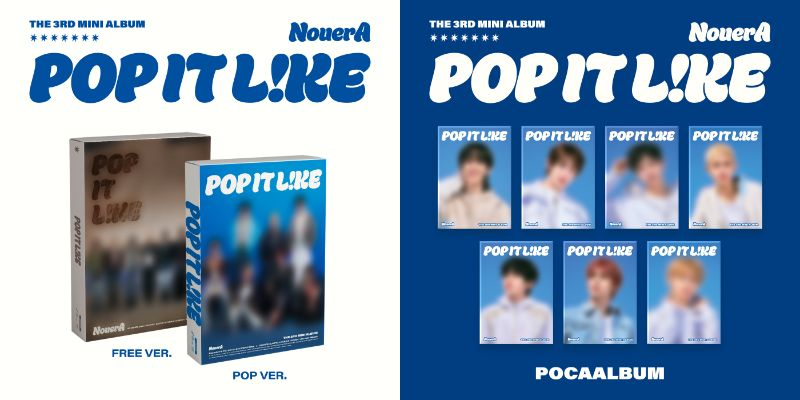 タワ渋kpop】 ／ #NouerA 3rd Mini Album [POP IT LIKE] 発売記念