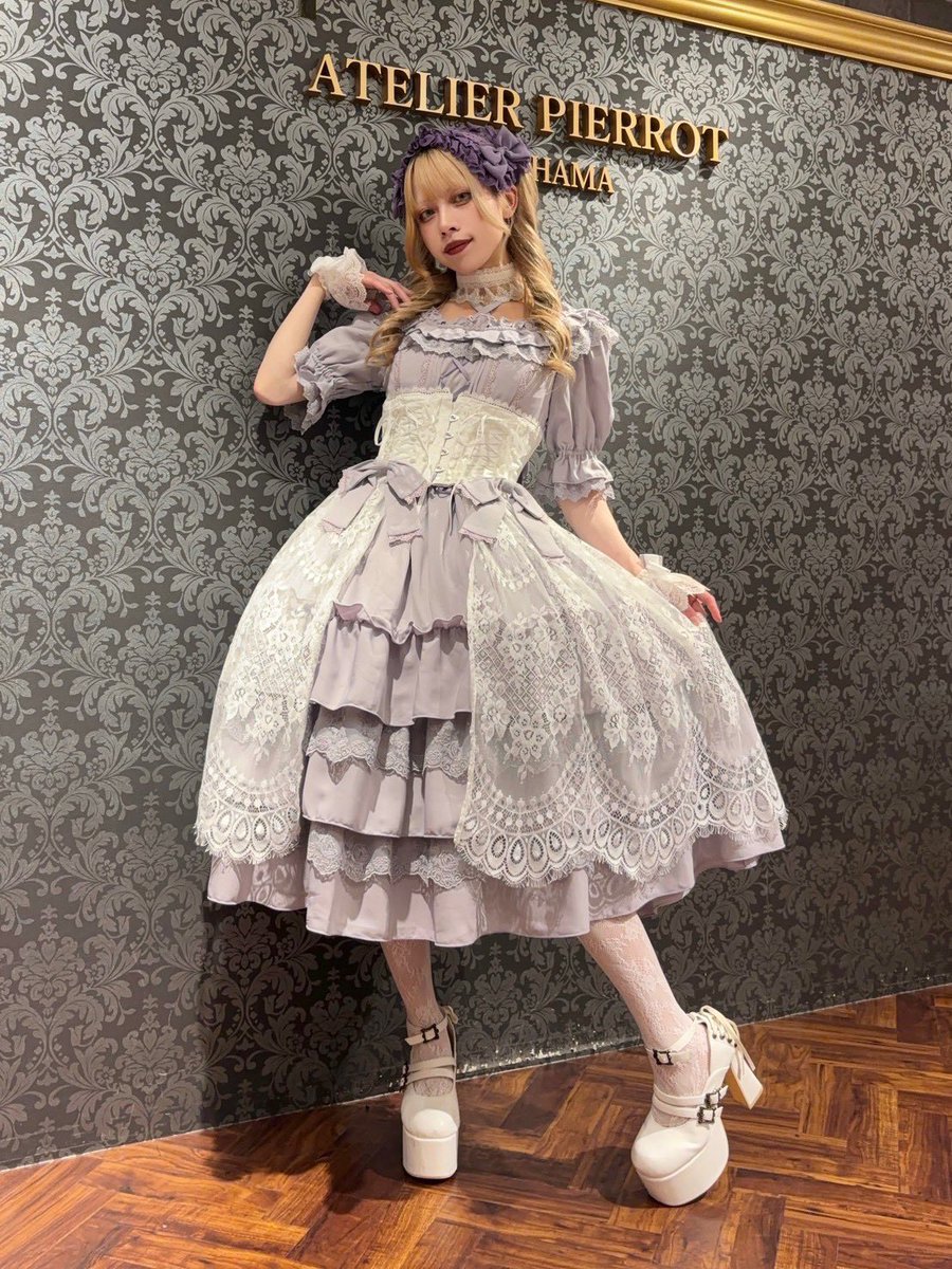 🖤ATELIER PIERROT🖤 おすすめアイテム Aveline Mimore Dress ホワイト