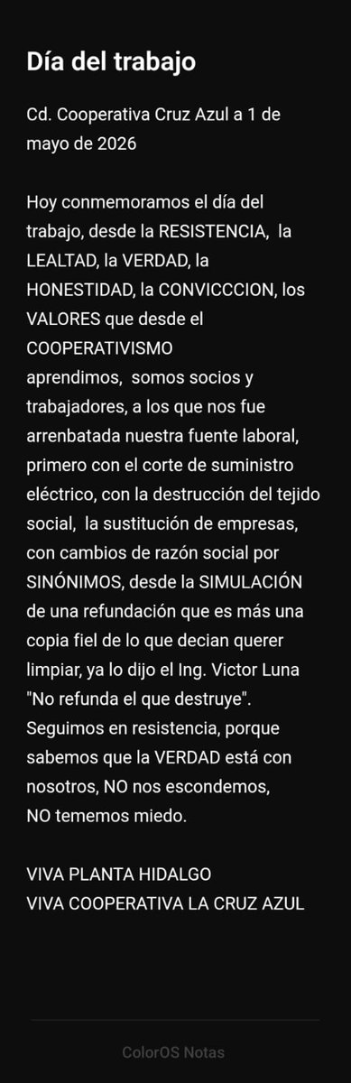 La maldad tiene muchas máscaras,  la verdad una sola cara.
#LaResistencia
#PlantaHidalgo
<a href="/Ciceron_106aC/">Cicerón</a> 
<a href="/OCooperativista/">orgullo cooperativista</a>