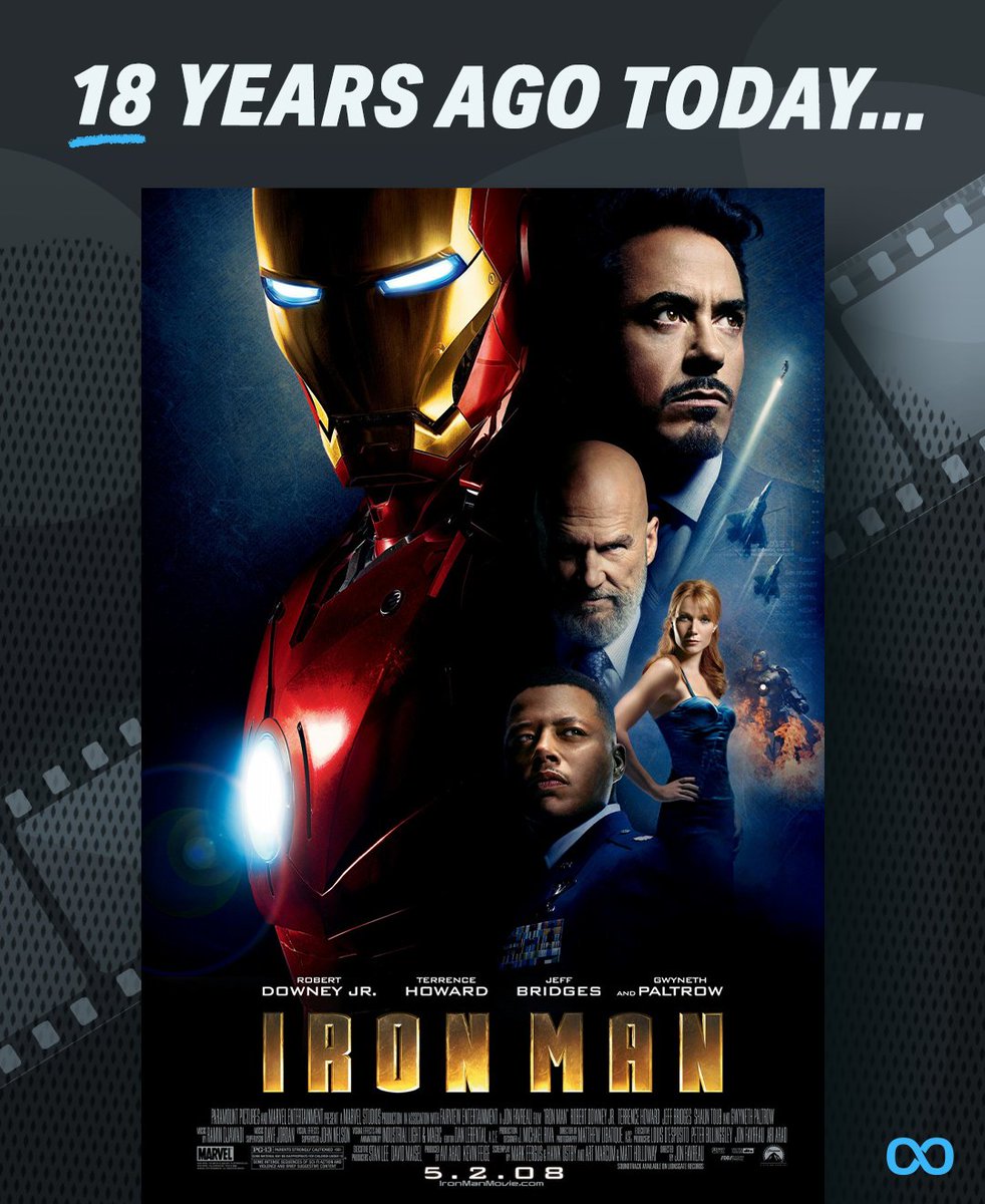 looper's tweet image. #IronMan released 18 years ago today! 😎