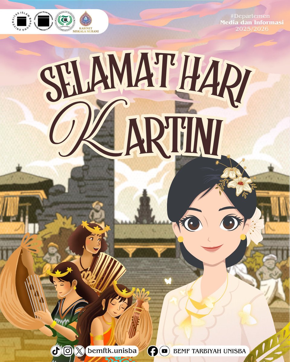 bemftkunisba's tweet photo. [Selamat Memperingati Hari Kartini] 🌸

Assalamu’alaikum Warahmatullahi Wabarakatuh

Hari Kartini menjadi momen untuk mengingat kembali pentingnya pendidikan sebagai jalan menuju kemajuan. Semangat R.A. Kartini mengajarkan kita untuk terus belajar, berkembang, dan berani bermimpi https://t.co/cGx3IyJTSq