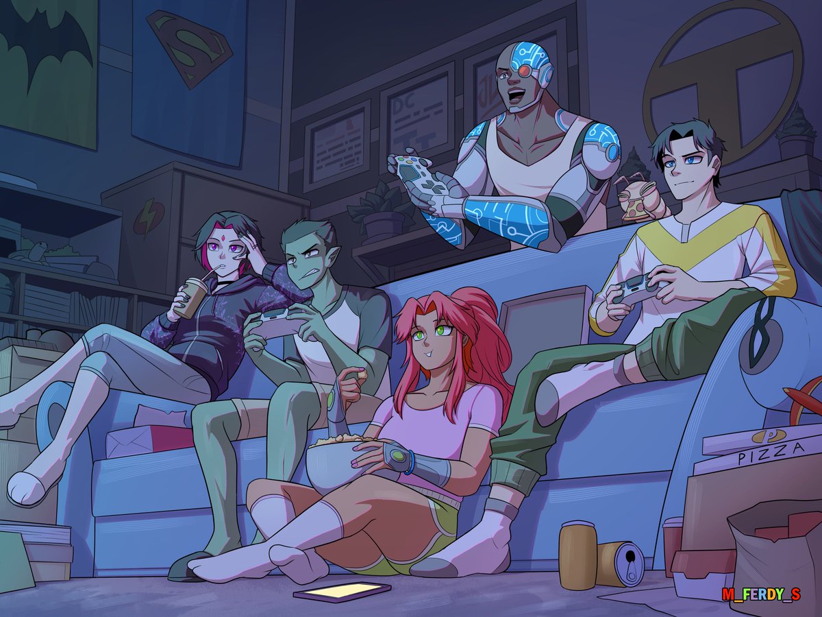VIDEO GAME NIGHT 🎮
#TEENTITANS