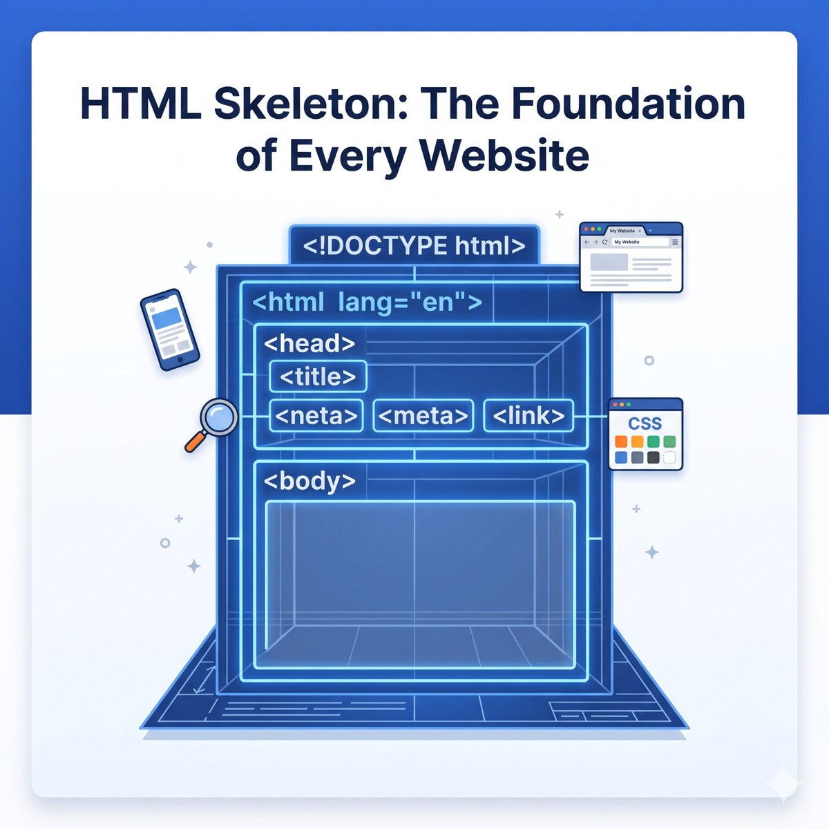 codebarlibrary's tweet photo. HTML Tag Masterclass (Part 1): The Skeleton &amp; Metadata

✅ <!DOCTYPE html>
✅ <html>, <head>, <body>
✅ <title> &amp; <link>
✅ <meta> (SEO + Mobile)

Master it in 5 mins! 👇

🔗 https://t.co/8bEyzoy52m

#HTML #WebDev #CodeBarLibrary https://t.co/e5dyzfFs4S