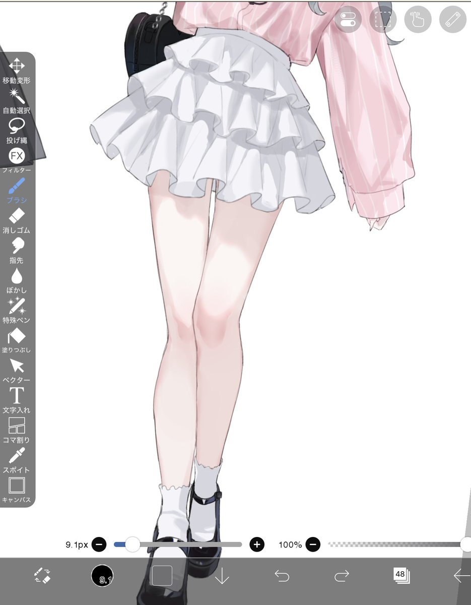 nanna6ito's tweet photo. 脚しっかり描いたことなかったけどめっちゃ楽しい https://t.co/NxWkgvCNeK