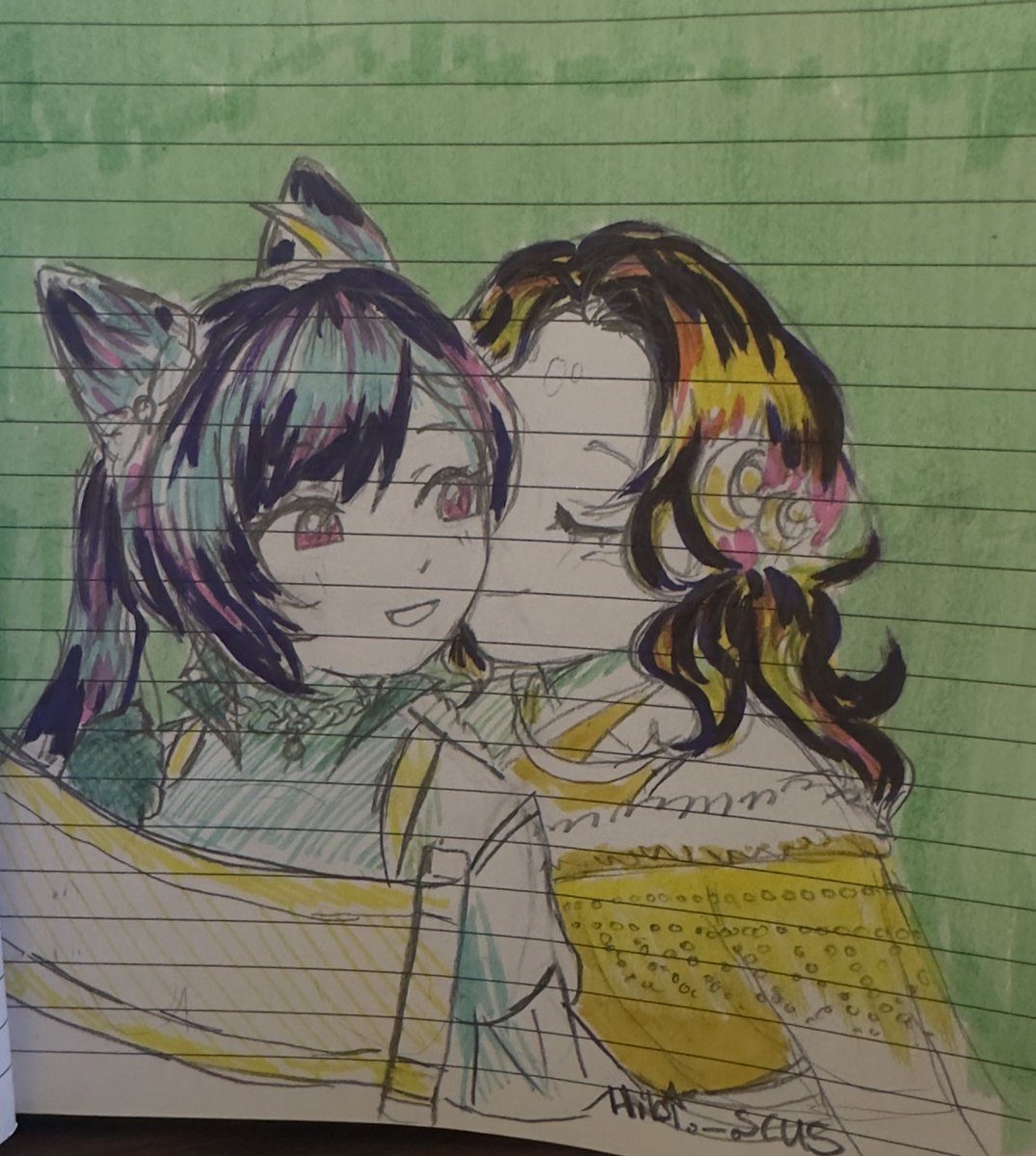 YU-MAY BUT ITS WHATEVER YUME ART I HAVE IN MY GALLERY , STARFRUIT FOR DAY 1 KISS !! 
🎨 _Hibi_scus_