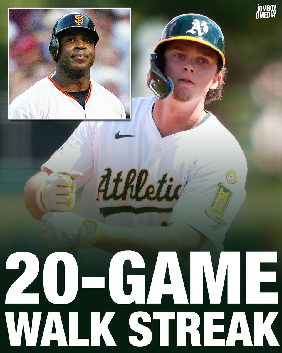 Nick Kurtz becomes the first player since Barry Bonds in 2002-03 to walk in 20 straight games

Kurtz is two games shy of Roy Cullenbine’s MLB record of 22 consecutive games with a walk, set in 1947
