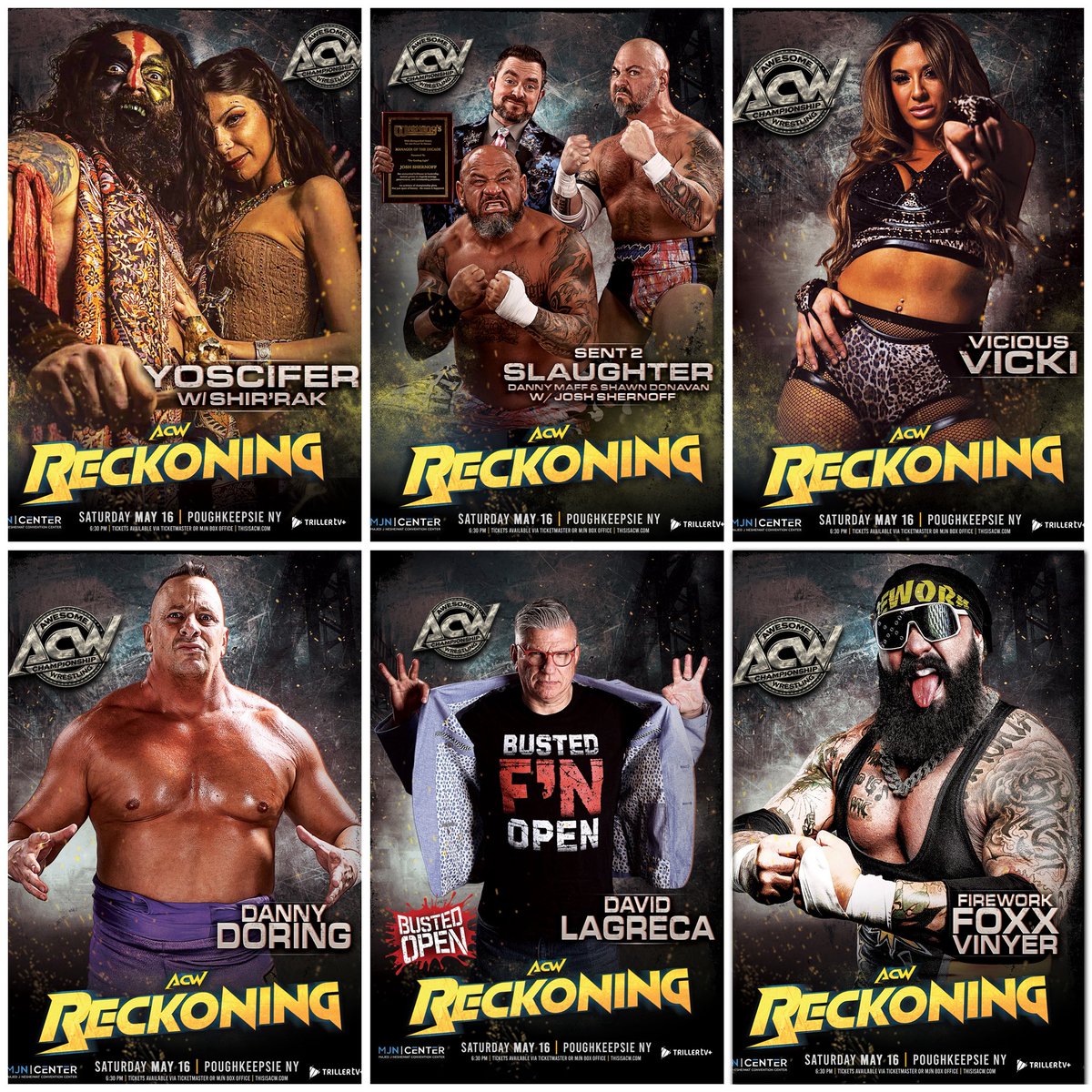 this_is_acw's tweet image. ACW Presents: RECKONING
May 16th | Fan Fest 4:30PM | Bell Time 6:30PM | MJN Center – Poughkeepsie, NY

ThisisACW.com 

#ProWrestling #HudsonValley #Poughkeepsie #smackdown