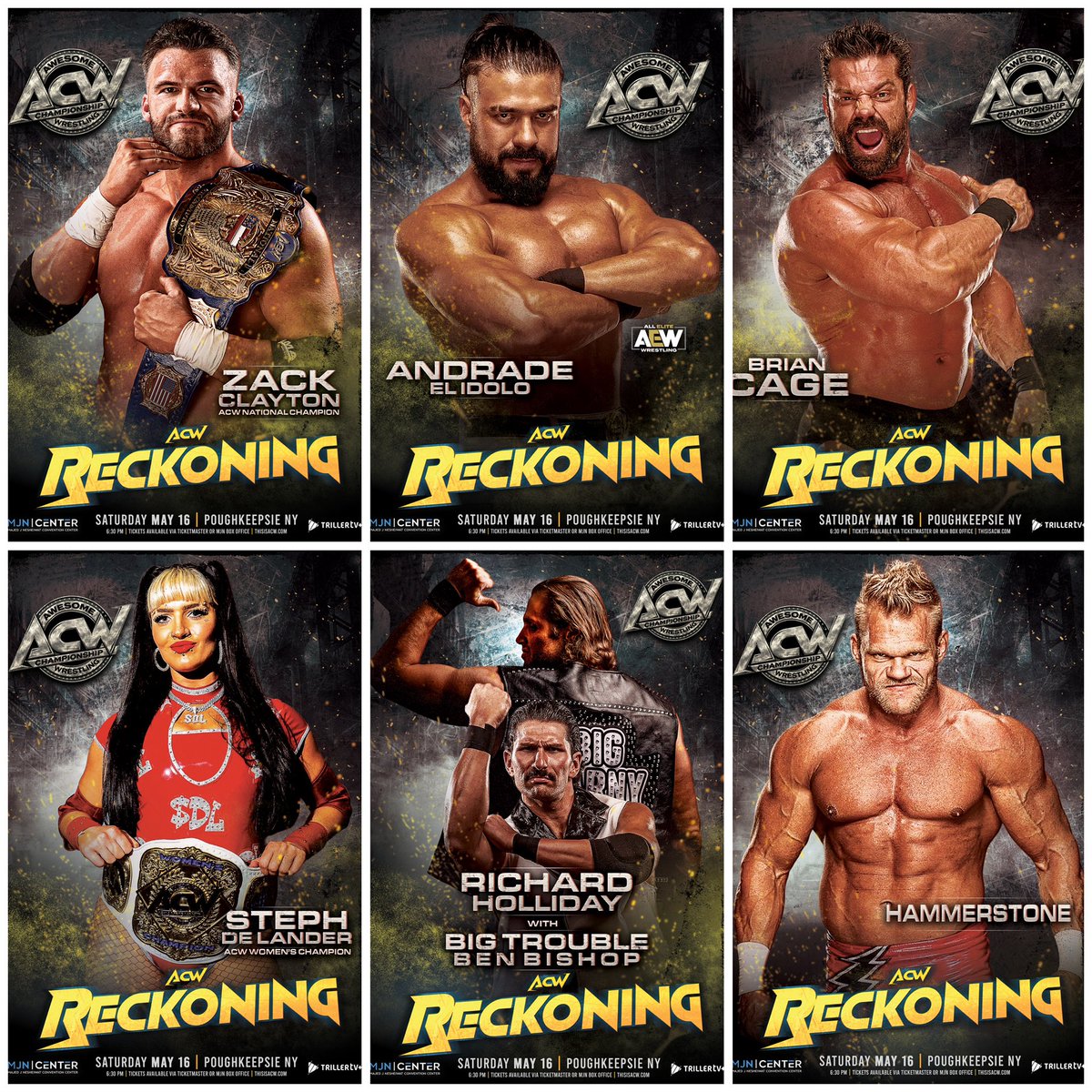 this_is_acw's tweet image. ACW Presents: RECKONING
May 16th | Fan Fest 4:30PM | Bell Time 6:30PM | MJN Center – Poughkeepsie, NY

ThisisACW.com 

#ProWrestling #HudsonValley #Poughkeepsie #smackdown
