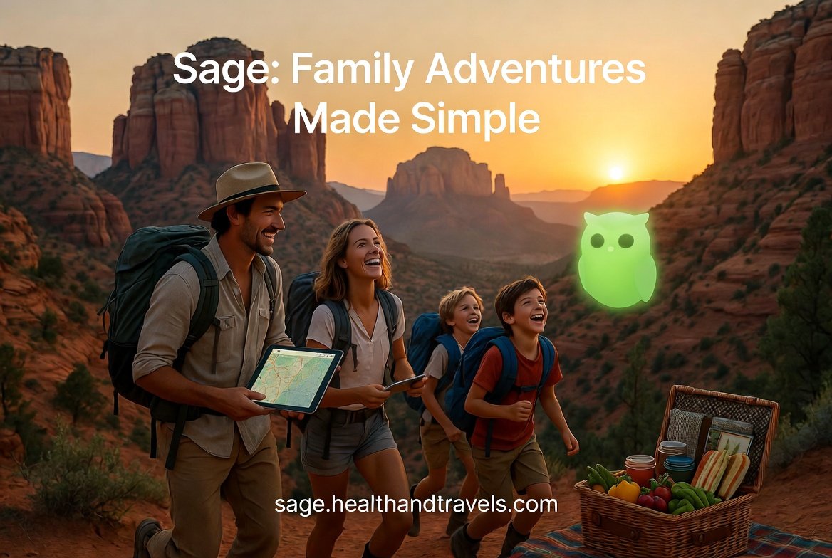 masteph123's tweet photo. 🌲 Arizona families: Stop stressing over trip planning! Meet Sage — your AI helper for easy family adventures. Sedona hikes, day trips, itineraries, food &amp; stays all tailored for you. Better memories, less research. 👉 https://t.co/TjOBlyyzZ4 Who’s getting outside? 🏜️ https://t.co/eDbhN0orP7