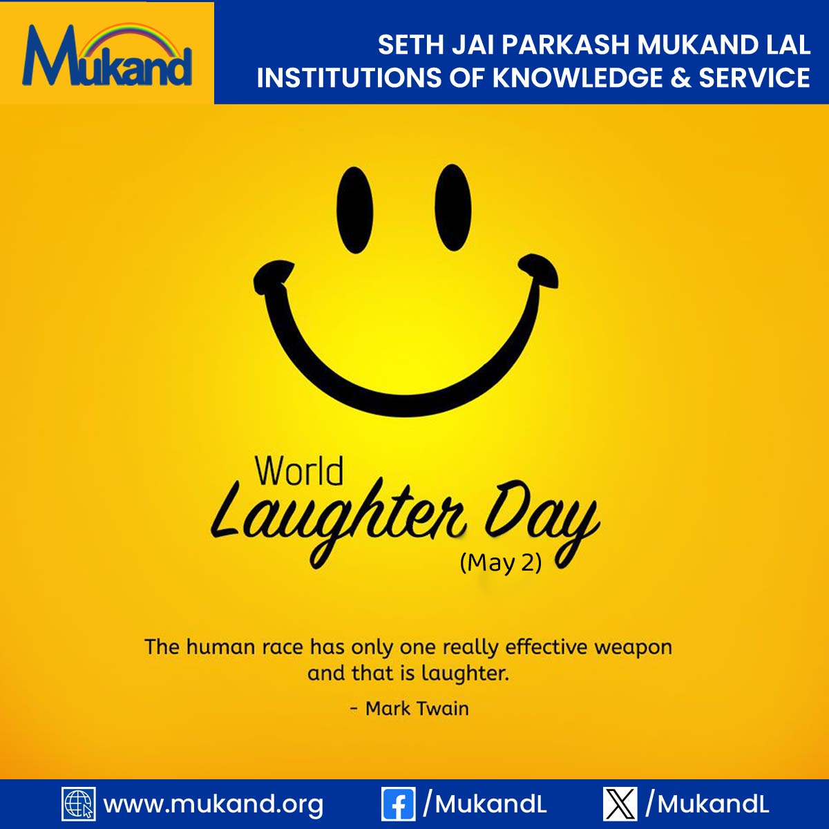 MukandL's tweet photo. May the sound of laughter be music to your ears today and always. https://t.co/nhWbSd3WzQ