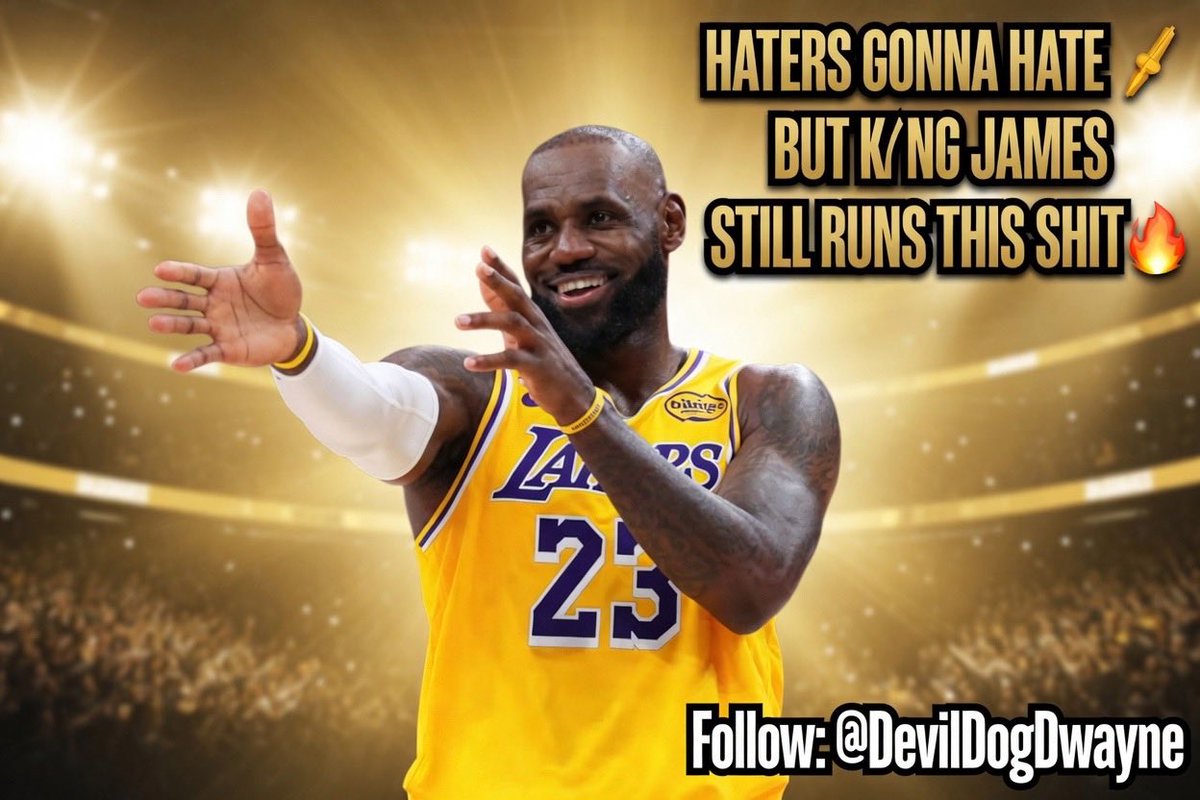 DevilDogDwayne's tweet image. 🚨 LAKERS CLOSE OUT THE ROCKETS IN 6!

The 👑 did it AGAIN. 🐐 just reminded the entire league why he’s still the GOAT at 41 🔥

Call him what you want… but when the lights are brightest, he’s still the standard. 🐐

28 pts, 7 reb, 8 ast. 

#Lakeshow #NBAplayoffs #LeBronJames