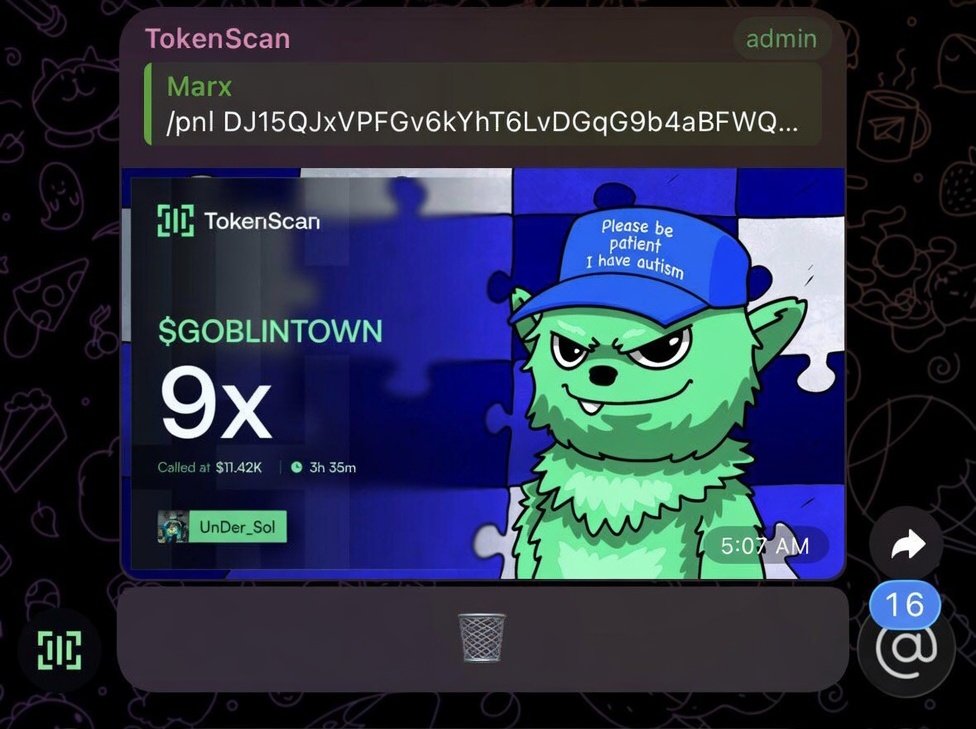 UnDerSol_1's tweet image. 9x up on my call $goblintown 🔥

#Solana #SolanaMemecoins #Memecoin #fomo