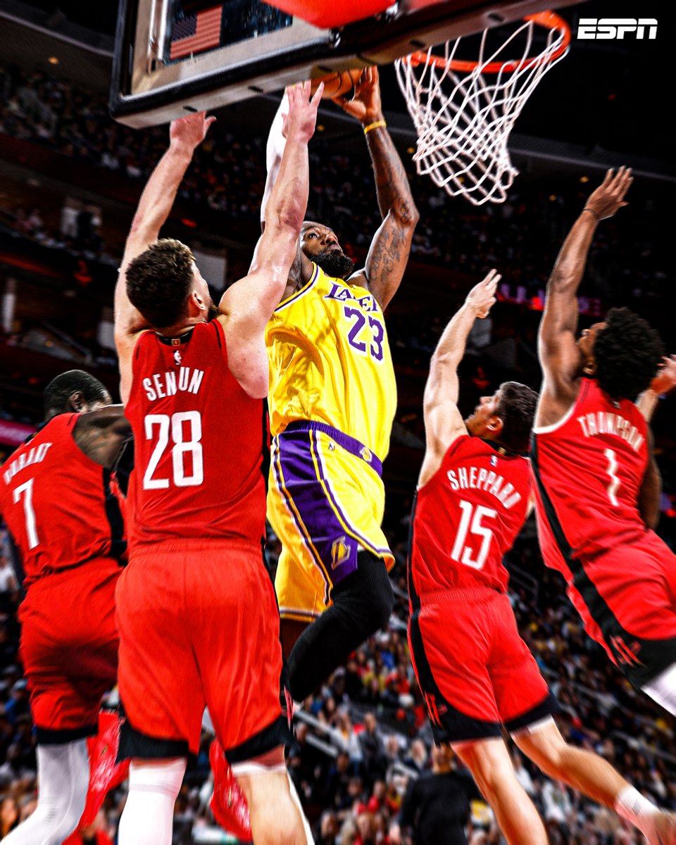 LEBRON AND THE LAKERS LAUNCH INTO THE NEXT ROUND 🚀

Los Angeles handles Houston in six games to advance to the conference semifinals 🔥