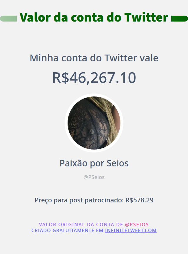 Paixão por Seios tweet media