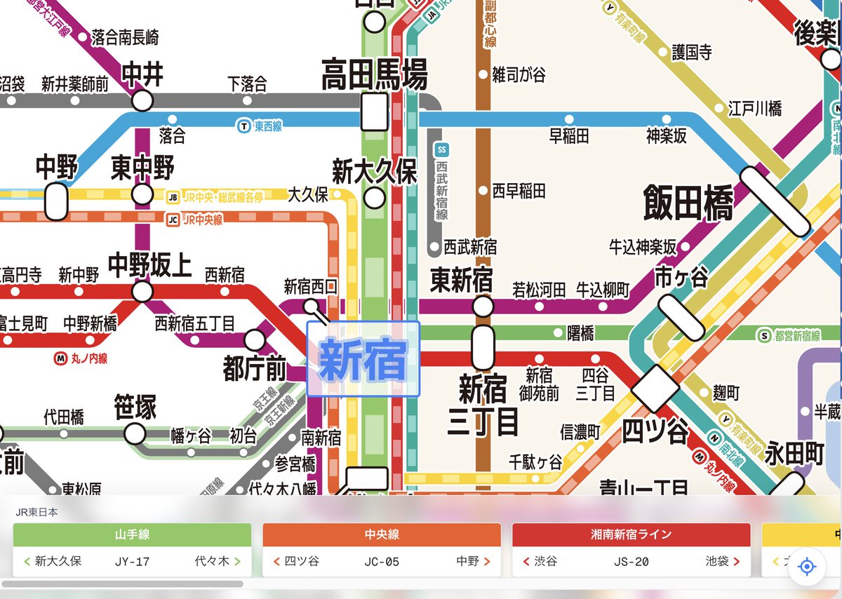 hashcc's tweet photo. 路線図の駅をタップすると駅の情報を、路線をタップすると路線の情報を見られるようにしました https://t.co/KMCkTI7UQs https://t.co/as0X0KY2rn