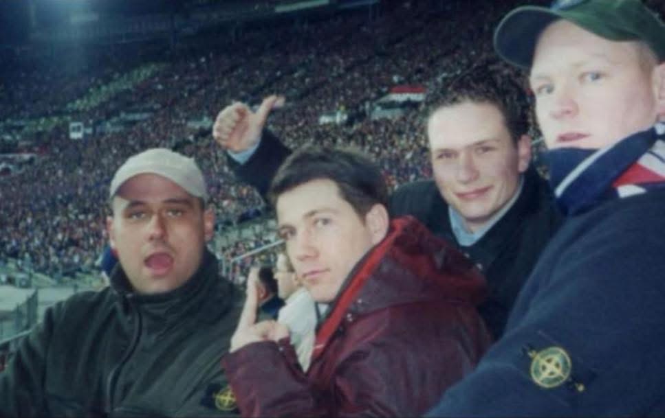 Arsenal lads in Munich 2001