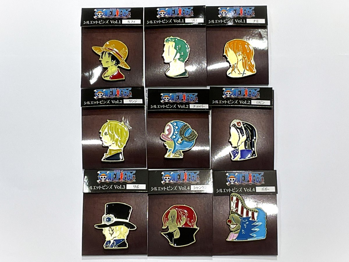 本日、新商品が入荷しました✨ シルエットピンズ ルフィ/ゾロ/ナミ 