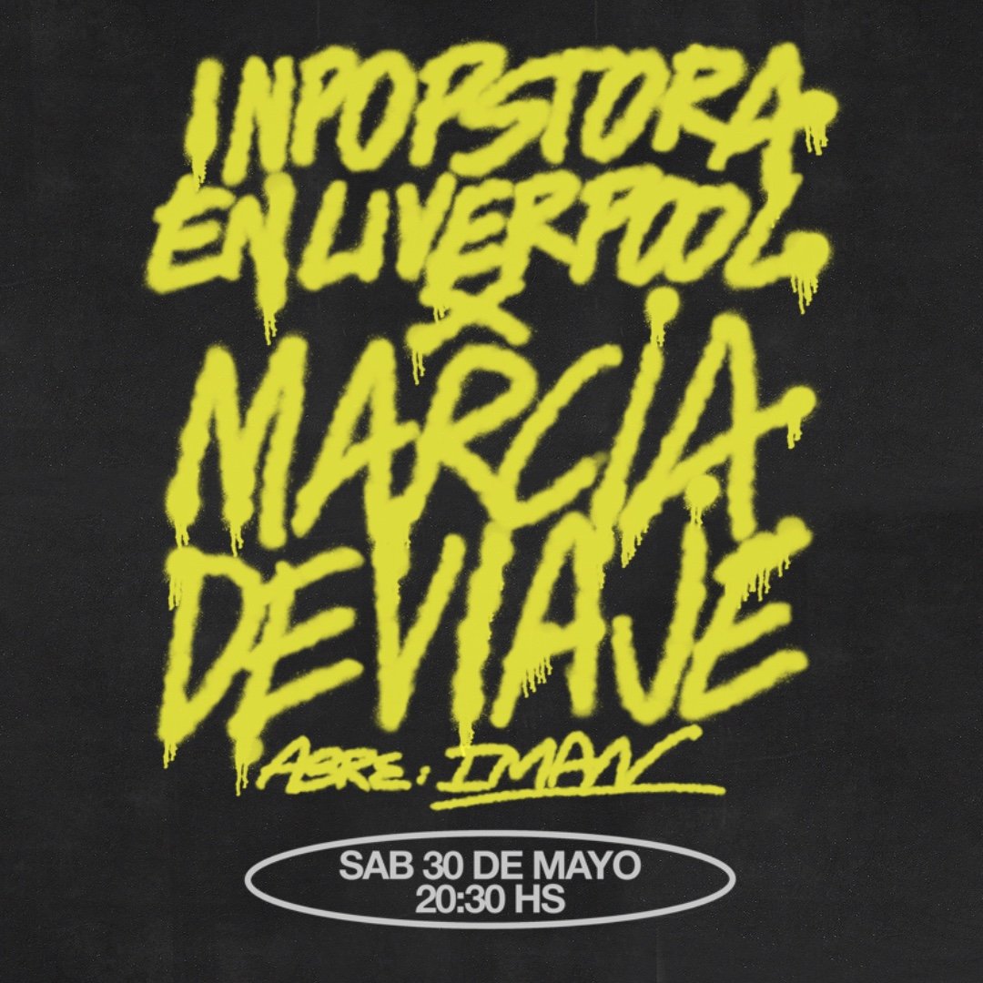 DeviajeMarcia's tweet photo. 30-5 tocamos en Liverpool Club Palermo. Noselopierdan! https://t.co/gdBuYewwLh