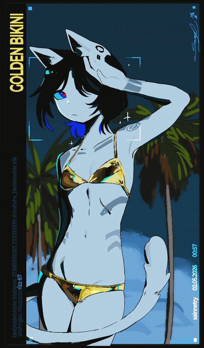 sainnetry's tweet photo. golden bikini ig https://t.co/jdBI6UBopc