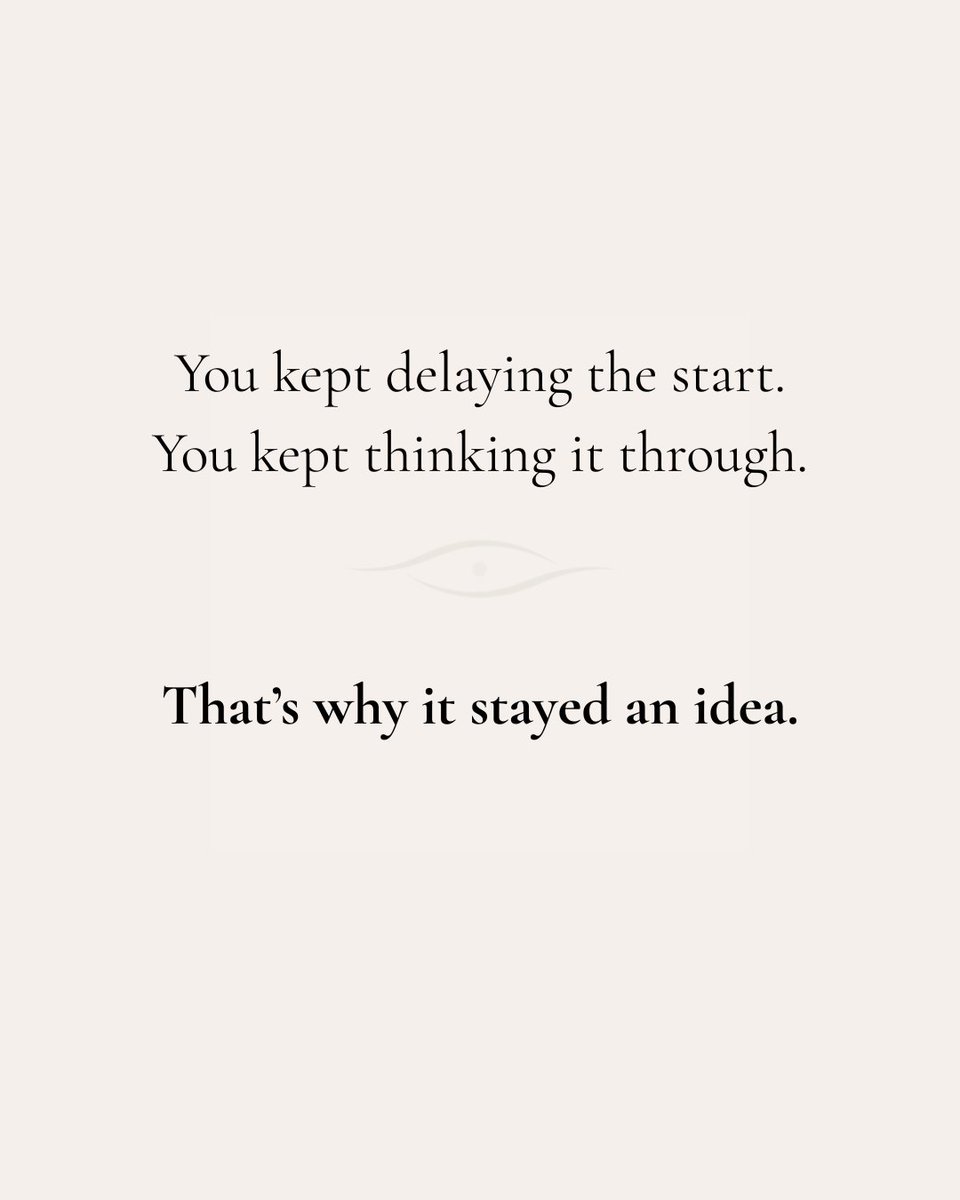notesforhuman's tweet image. You kept delaying the start.
You kept thinking it through.

That’s why it stayed an idea.

Start.

#BillionaireMindset #Execution #Action #Success #Growth
