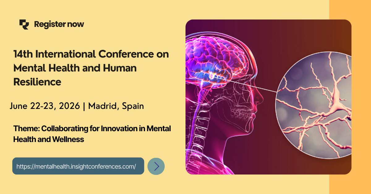johnwil07208867's tweet image. 🗓️ Don’t miss this #opportunity!
The #MentalHealth2026 Conference is your gateway to learning, growth, and collaboration in the field of #mentalhealth. 
Secure your spot now: cutt.ly/ttF0QlUY
#SaveTheDate #MentalWellness