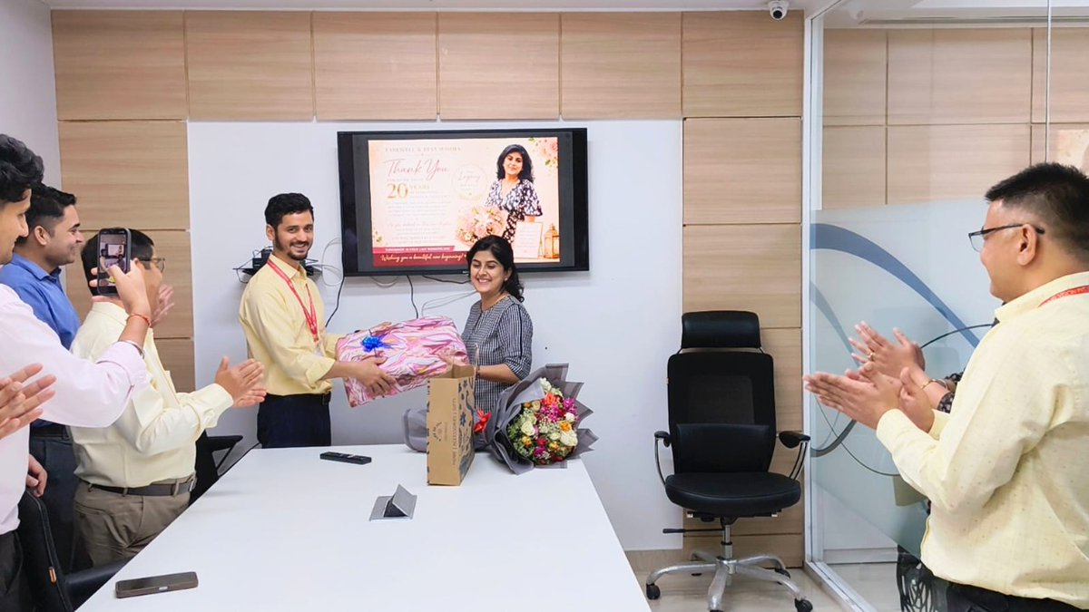MSGFacility's tweet photo. We bid a heartfelt farewell to Ms. Jaya Wadhwa, a valued part of our journey since 2005. Her dedication and commitment have left a lasting impact on our workplace.

We thank her for her years of service and wish her continued success ahead.

#Farewell #Twitter #Trending #Saturday https://t.co/HcdbD8CmRB
