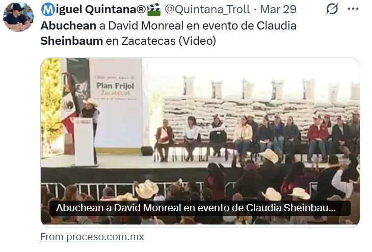 GhalebKrame's tweet photo. ✍️ Las probabilidades de que Claudia Sheinbaum tenga que entregar la presidencia en 2027/2028 son cada vez mayores.

Dicen que “no hay quinto malo”, pero todo apunta a que el Quinto Índice de Ingobernabilidad (IIE) del #ReporteKrame (julio 2026) rebasará el umbral crítico de 90/100 si continúan las protestas sociales, el encono con Estados Unidos, la violencia organizada descontrolada, la erosión de la soberanía y la creciente fragmentación política interna.

El umbral 90 no es un número cualquiera: marca el punto de inflexión hacia una ingobernabilidad estructural. Cuando se cruza, la estabilidad institucional se vuelve insostenible y el país entra en una encrucijada histórica.

¿Coincidencia o consecuencia? El tiempo y los datos; lo dirán.
#ReporteKrame #ÍndiceDeIngobernabilidad