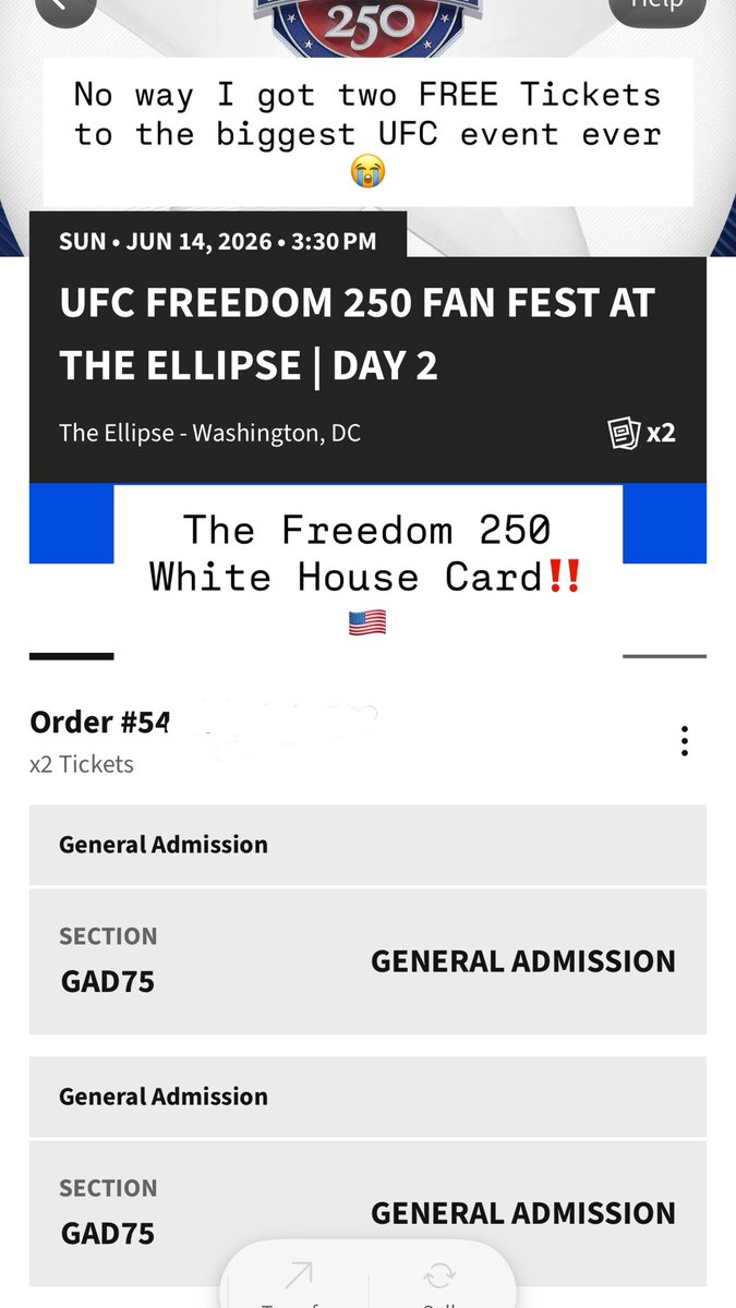 MarcoGlo_'s tweet image. Shout out to the @ufc can’t believe I was picked for these tickets 🔥 #CantWait