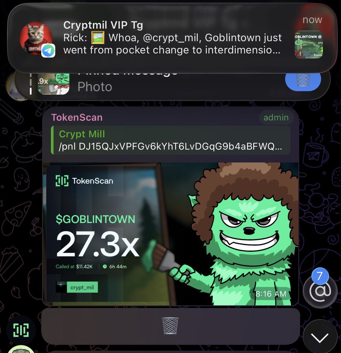 Crypt_mil's tweet image. 27x  up on my call $goblintown 

DJ15QJxVPFGv6kYhT6LvDGqG9b4aBFWQzavA7dGxpump 💫 🍀

#Solana #SolanaMemecoins #Memecoin #fomo