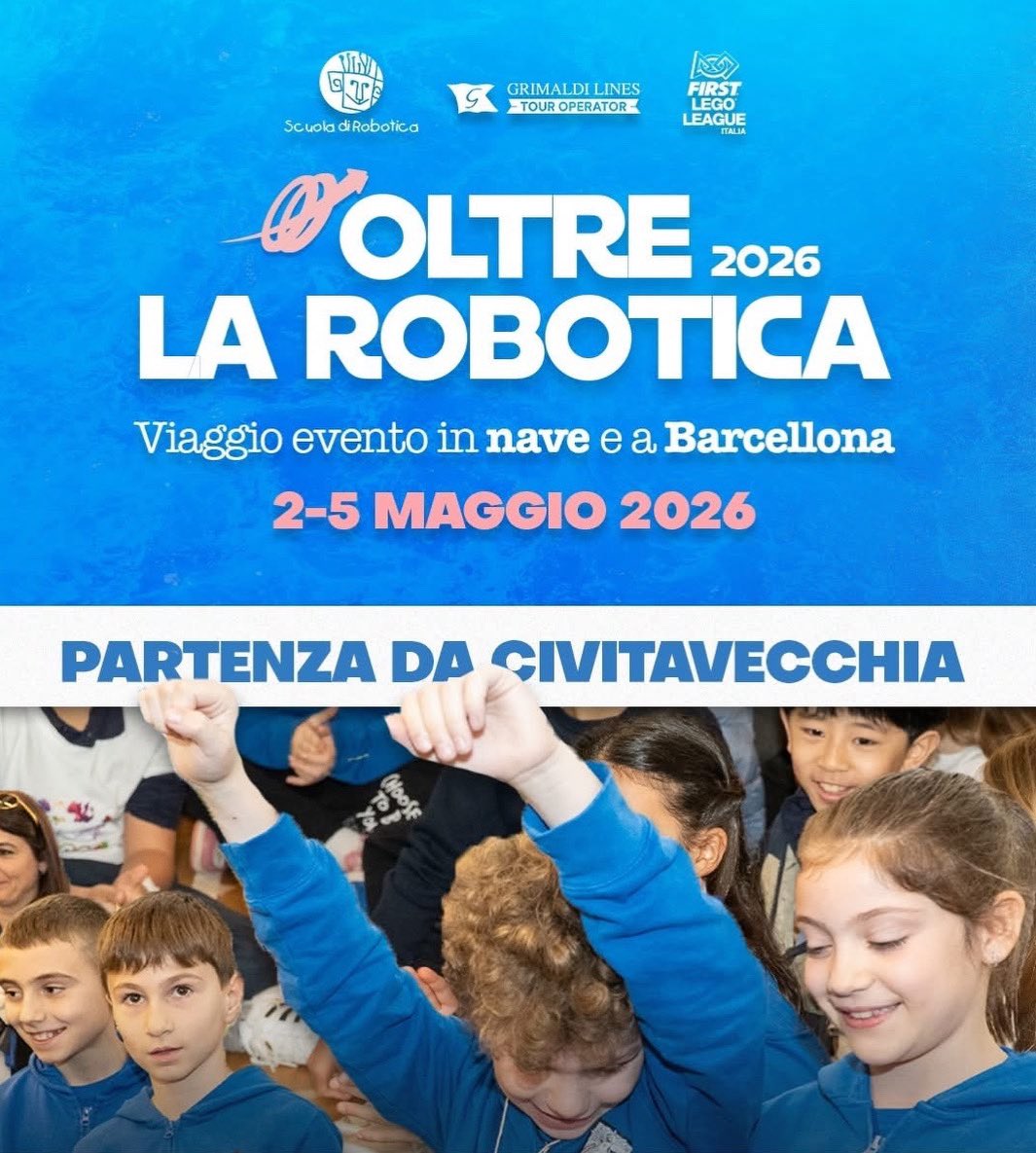 civitassolis's tweet image. Destinazione #Barcelona !
Il nostro Team POLARIS salpa da Civitavecchia per rappresentare la Calabria alla Finale Nazionale del Premio "Oltre la #Robotica" 
Sette giovani della #Locride . Un progetto che porta nel nome la nostra terra: "SCILLA E CARIDDI" facebook.com/share/p/1Fc2uZ…