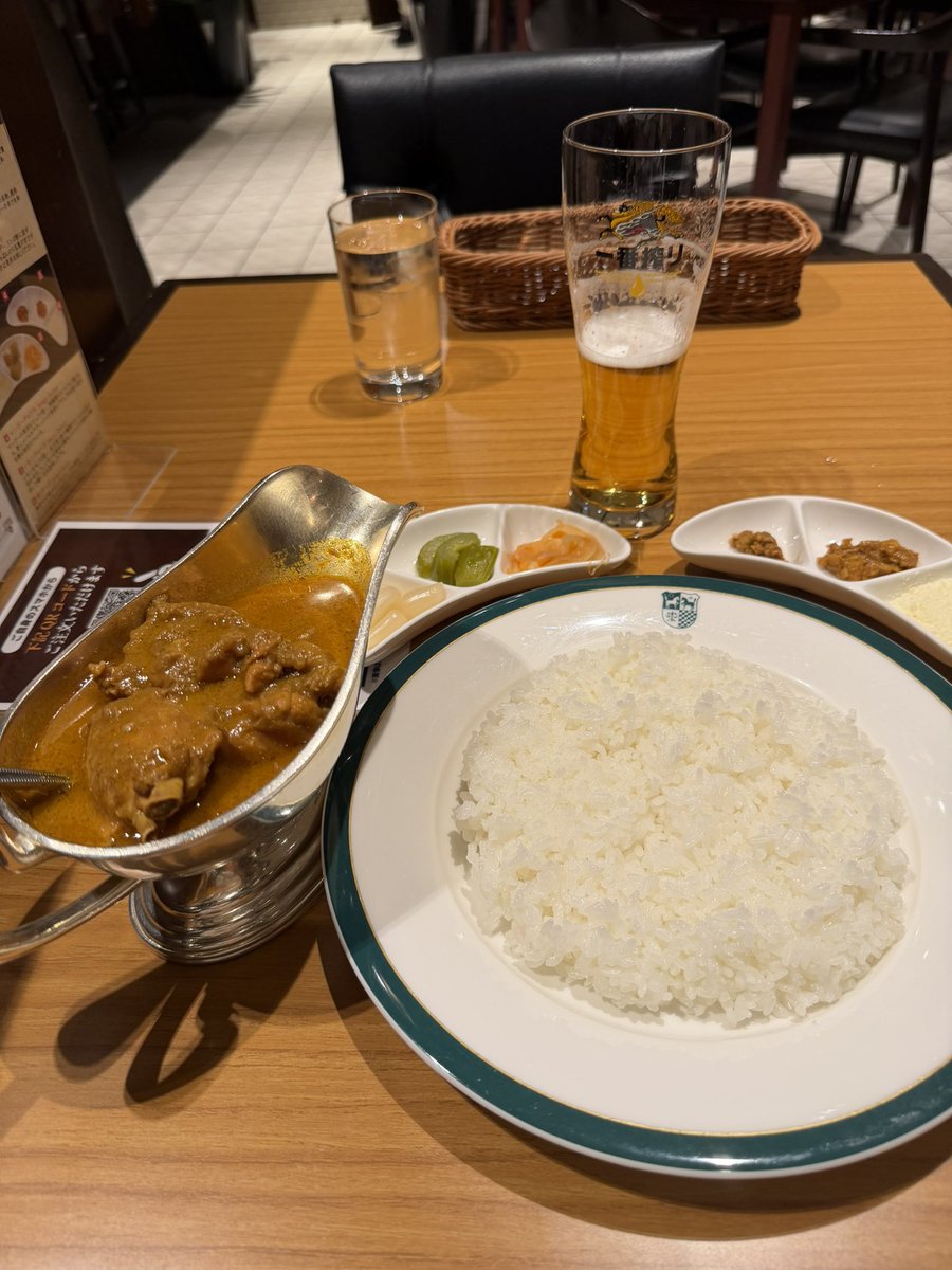 Baseball_dec29's tweet photo. 久しぶりにカリー &amp; Beerのランチでした
#新宿中村屋Manna
#純印度式カリーライス https://t.co/vXlBQMjjRg