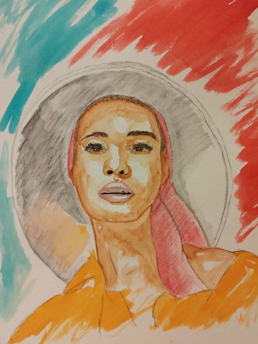 fab3756's tweet photo. Hello, Joan Smalls, "Holidays colors" :) #joansmalls #watercolor #artㅤㅤㅤㅤ #painting https://t.co/HvE3zXJYNI