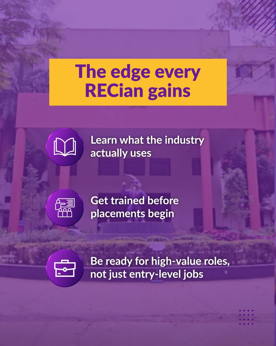 myrecchennai's tweet image. We’re proud to announce that Rajalakshmi Engineering College is now a HCLTech Primus Campus.
This means our students don’t just prepare for placements, they prepare for the industry from day one.

#RajalakshmiEngineeringCollege #REC #FutureOfWork #HCLTech #Placement
