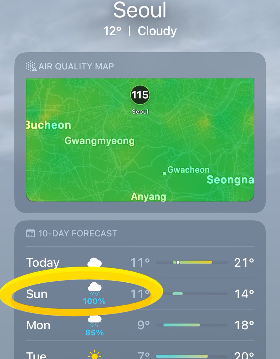 Taking a new route this time! The things i do for you #규현 #규현아_사랑해  
The weather forecast tho 🙄 why am i not surprised anymore