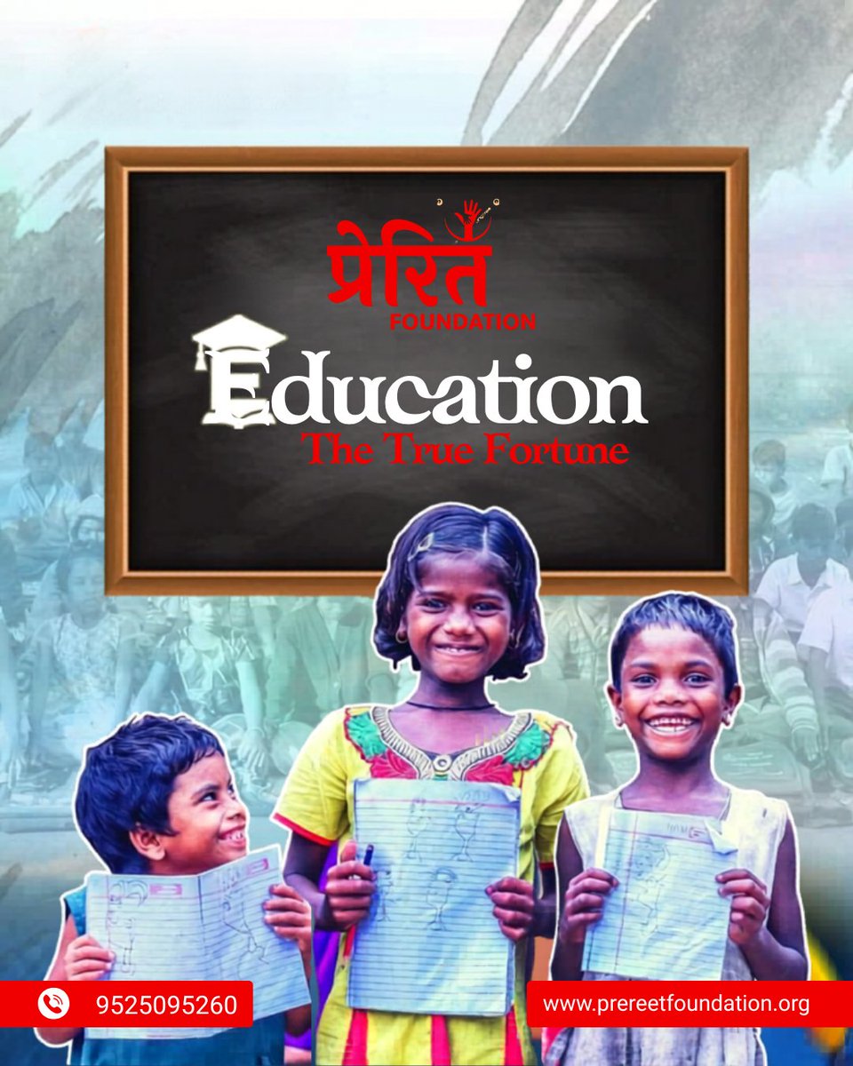 PrereetF's tweet image. Education is the true fortune 📚✨
Together, let’s empower young minds for a brighter future ❤️Support the mission of Prereet Foundation today 🙌
📞 9525095260
🌐 prereetfoundation.org
#EducationForAll #SupportEducation #NGOIndia #ChildEducation #BrightFuture #MakeADifference