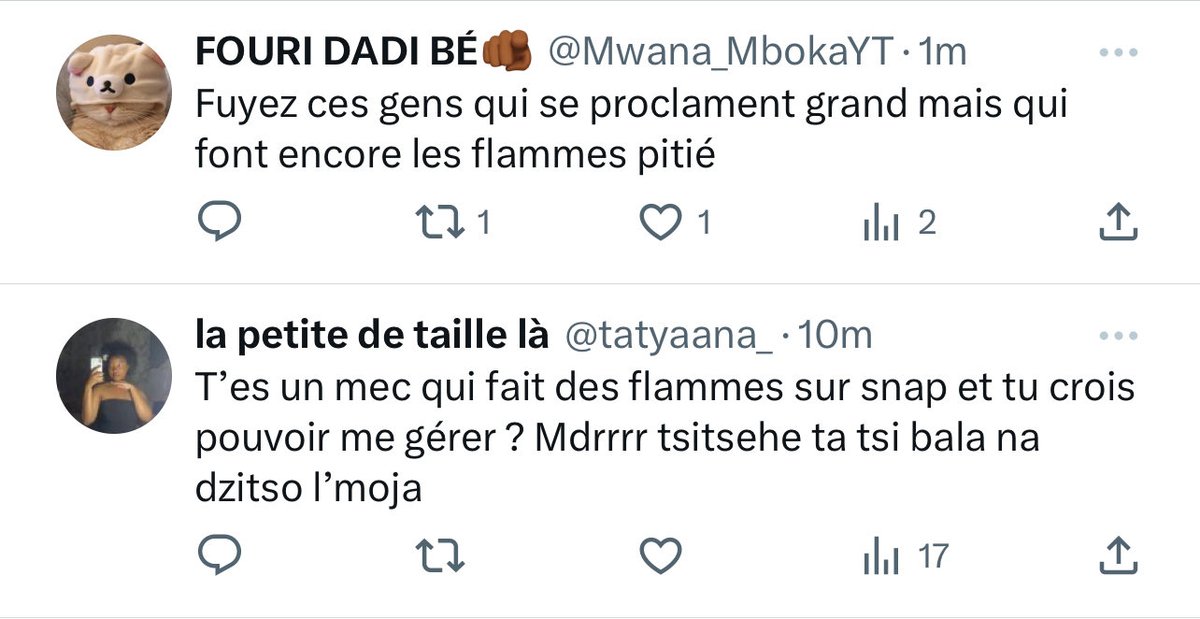 Kamelito tu fais toujours des flammes sur snap??