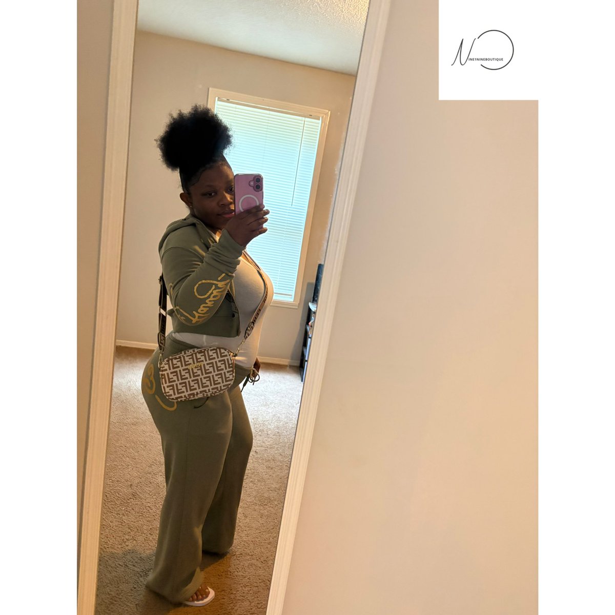 _nine1nine's tweet photo. CLIENT CAM 📸

.
.
.
.

Check out our CEO @_allayne with her Girls Just Want To Have Fund$ (KHAKI). Be sure to get yours, LINK IN BIO✨ #fyp #explore #supportblackownedbusinesses #southcarolina #ceo ! https://t.co/qtElhhsVnS