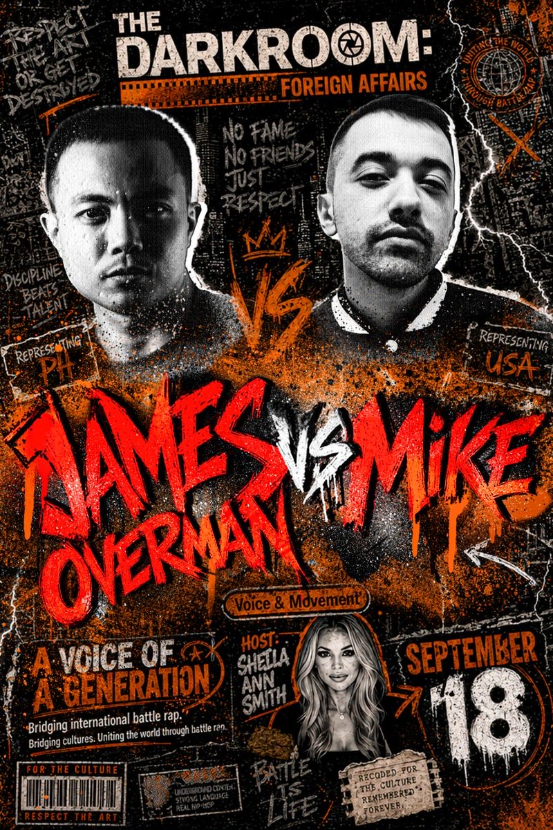RBStudios4K's tweet photo. The Darkroom: Foreign Affairs. Going down Sept. 18th, 2026 James Overman vs Mike. @JamesOvermanPH @CuzCripadome @BreakingGlassPx @reggiepadv2 @rdvictorious https://t.co/RrIrUpT5Ni