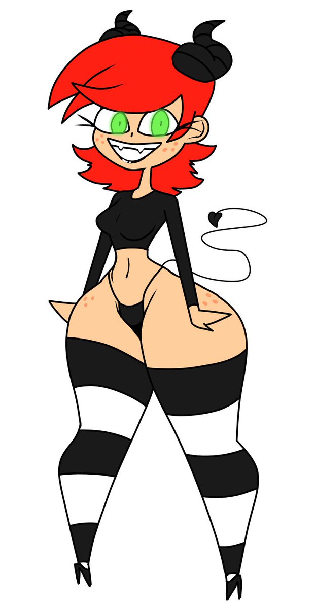 wynflex's tweet photo. Cherry but she's an evil fucking demon 😈 https://t.co/0wafnQByCC